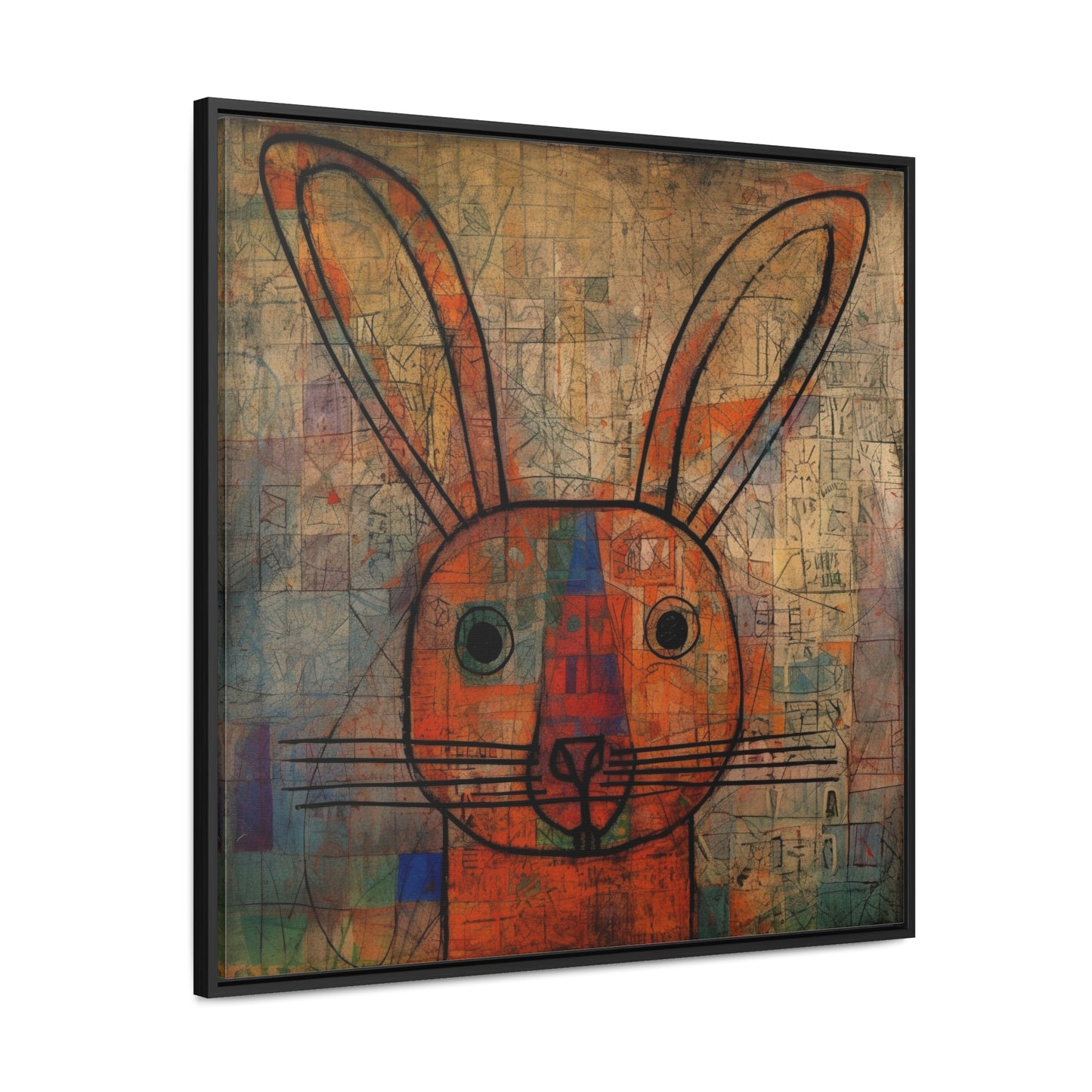 Rabbit 6, Gallery Canvas Wraps, Square Frame