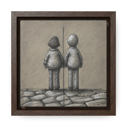 The Courage of Vulnerability 6, Valentinii, Gallery Canvas Wraps, Square Frame