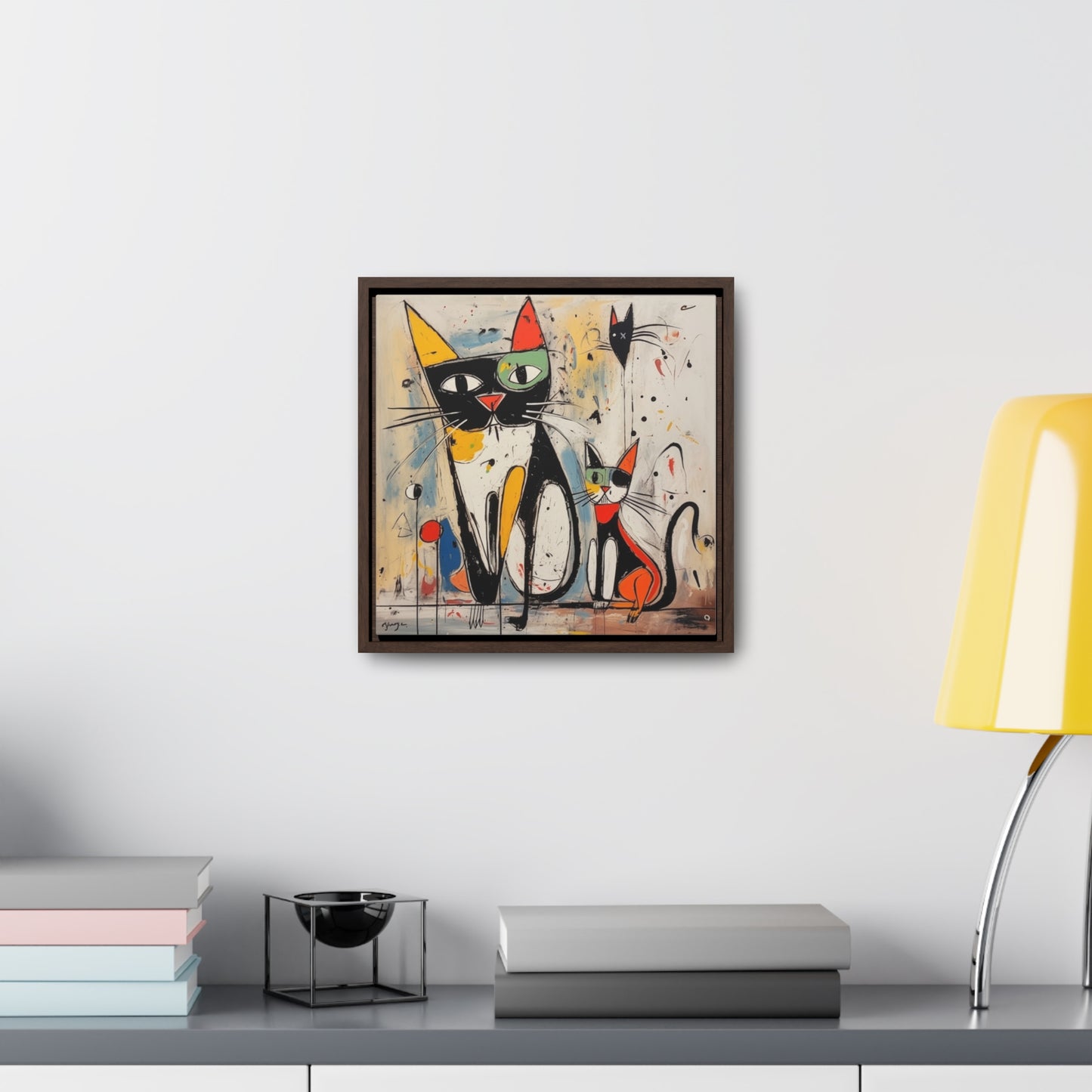 Cat 41, Gallery Canvas Wraps, Square Frame