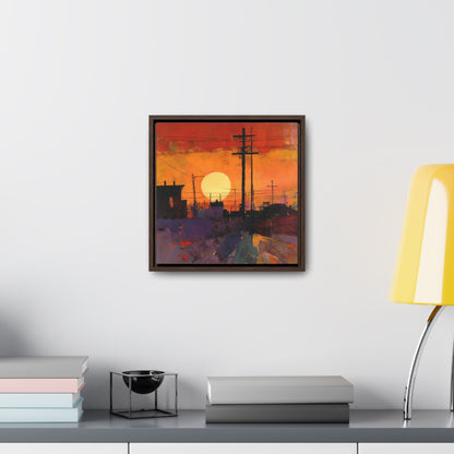 Land of the Sun 78, Valentinii, Gallery Canvas Wraps, Square Frame