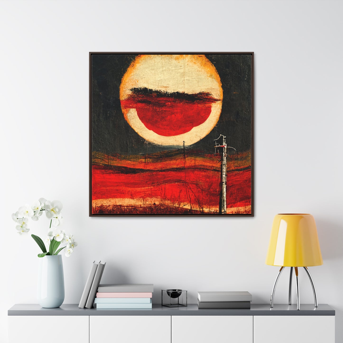 Land of the Sun 26, Valentinii, Gallery Canvas Wraps, Square Frame