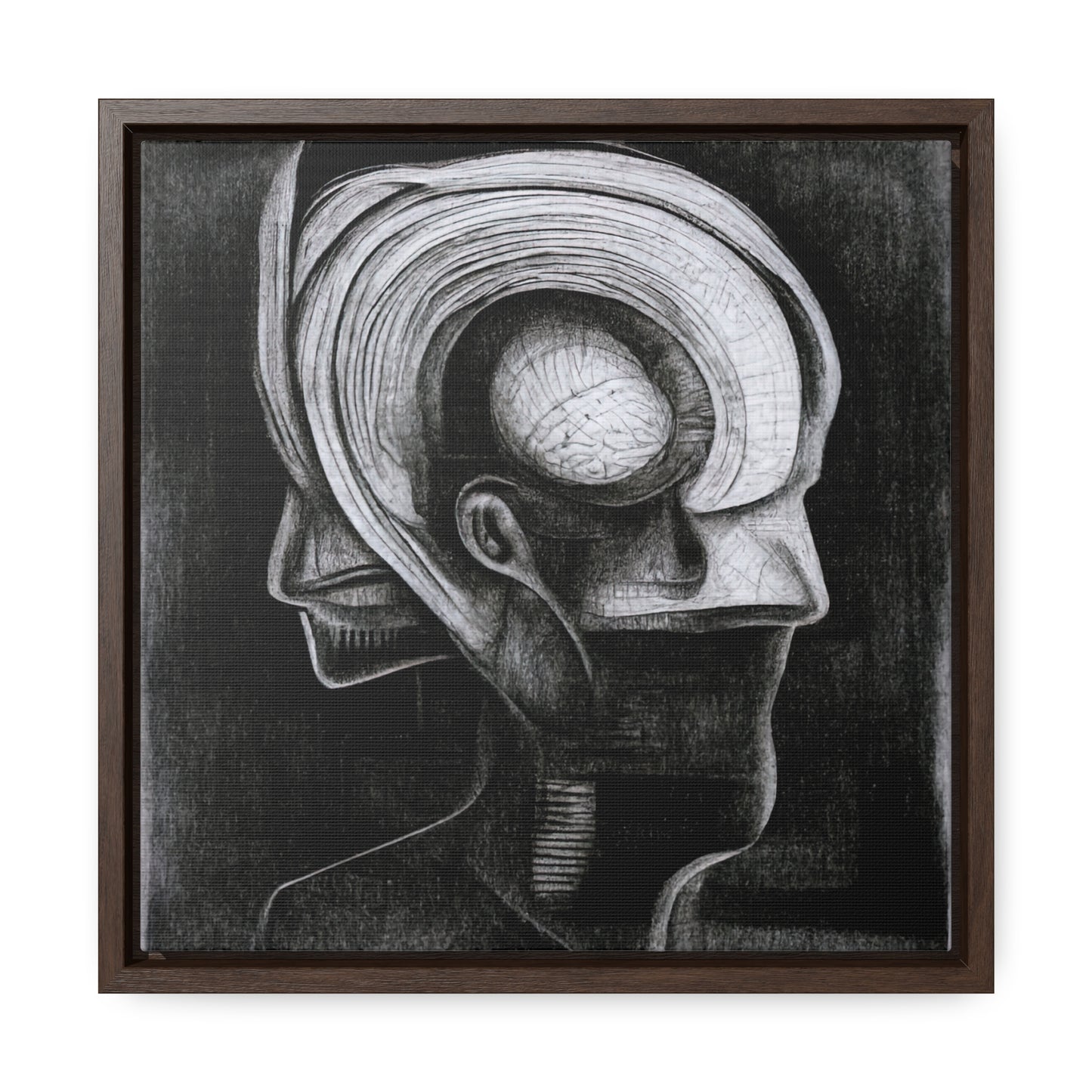 Brain 41, Valentinii, Gallery Canvas Wraps, Square Frame