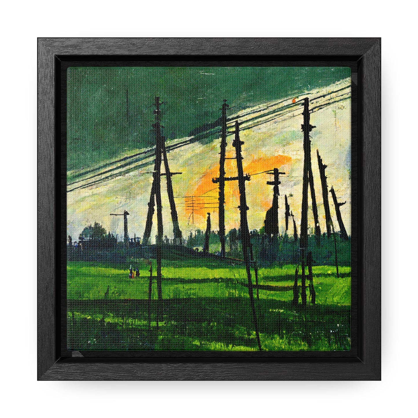 Land of the Sun 36, Valentinii, Gallery Canvas Wraps, Square Frame