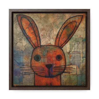 Rabbit 19, Gallery Canvas Wraps, Square Frame