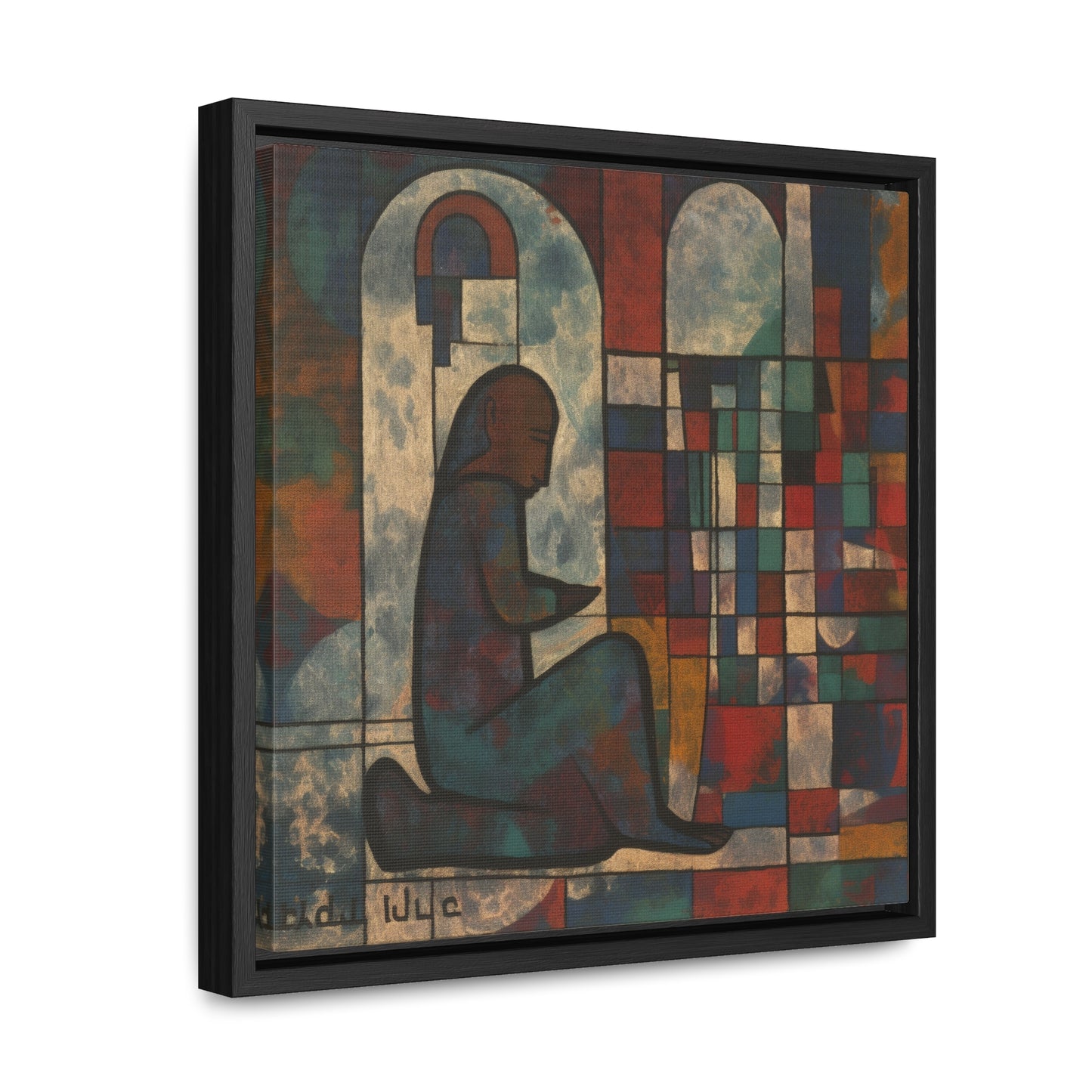 Sad Man 10, Gallery Canvas Wraps, Square Frame