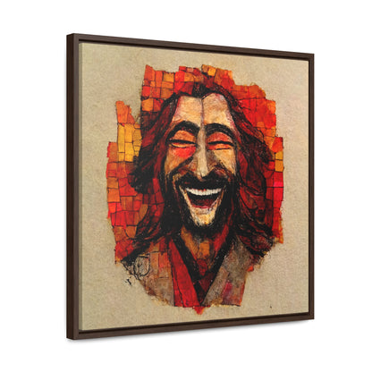 Jesus smiling 6, Valentinii, Gallery Canvas Wraps, Square Frame