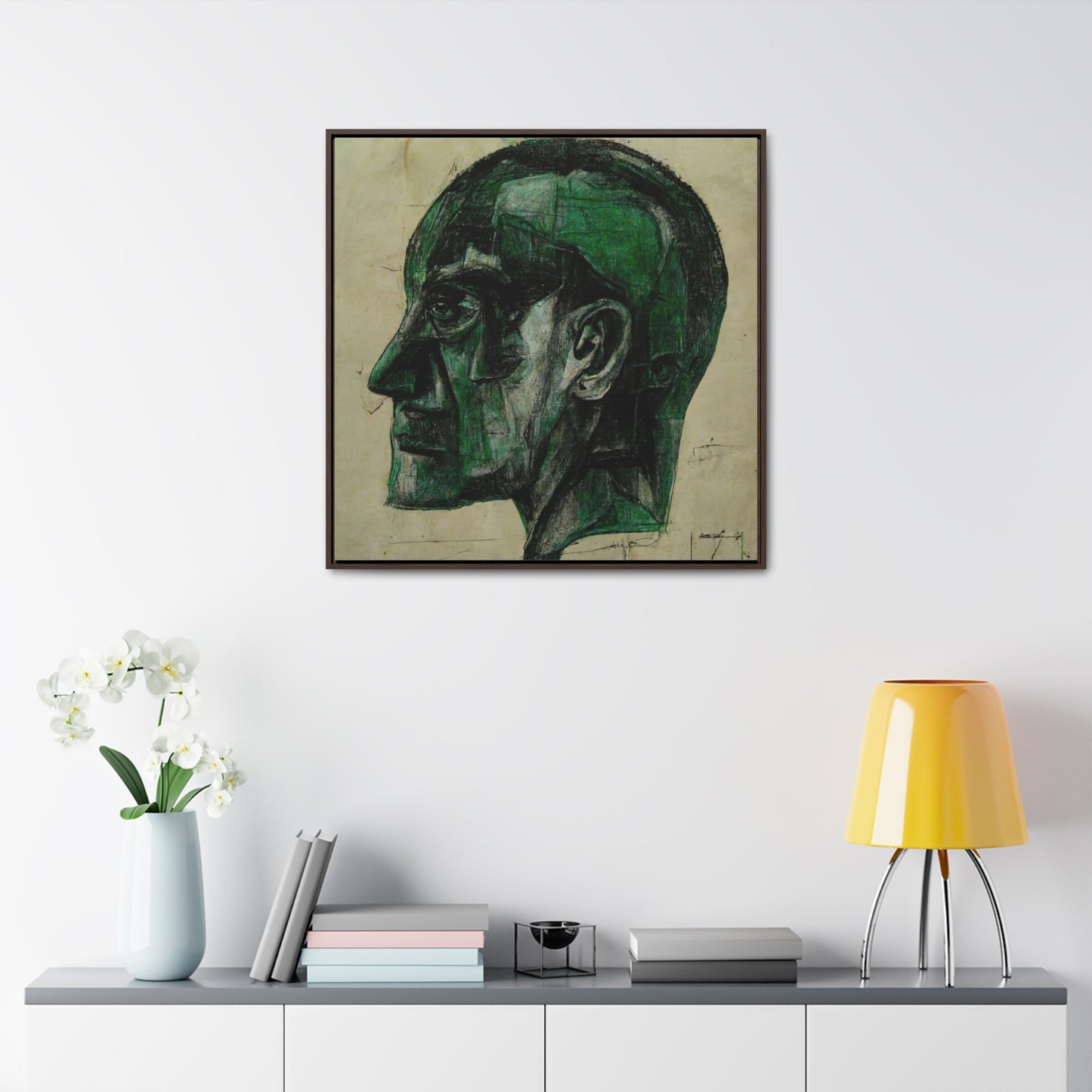 Heads 5, Valentinii, Gallery Canvas Wraps, Square Frame