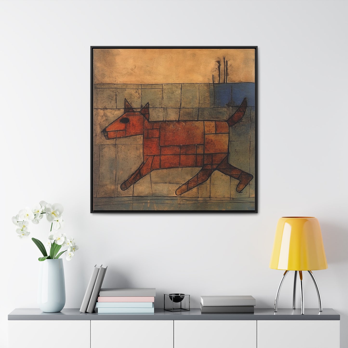 V Dog 9, Gallery Canvas Wraps, Square Frame