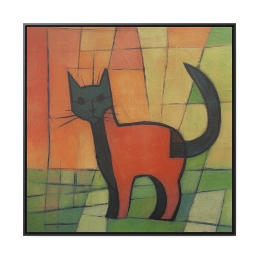 Cat 28, Gallery Canvas Wraps, Square Frame