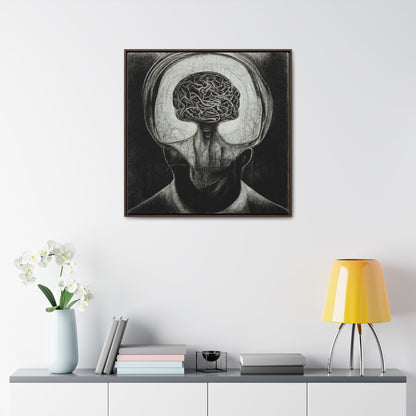 Brain 47, Valentinii, Gallery Canvas Wraps, Square Frame