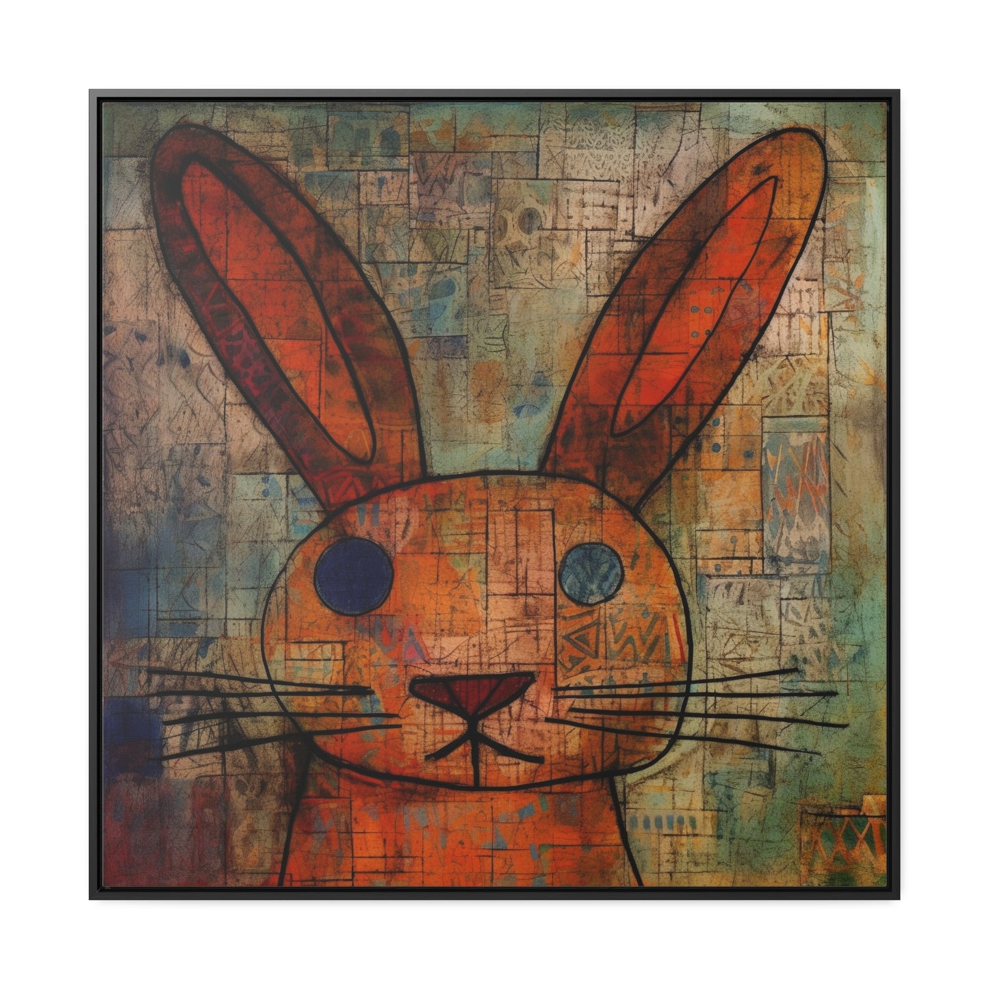 Rabbit 14, Gallery Canvas Wraps, Square Frame