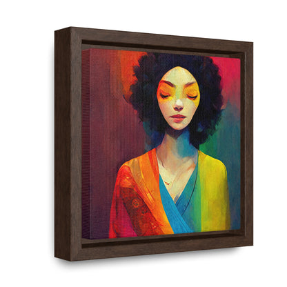 Lady's faces 17, Valentinii, Gallery Canvas Wraps, Square Frame