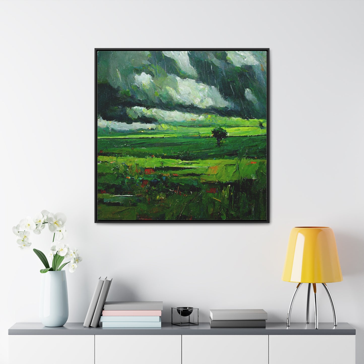 To the Rainy Land 6, Valentinii, Gallery Canvas Wraps, Square Frame