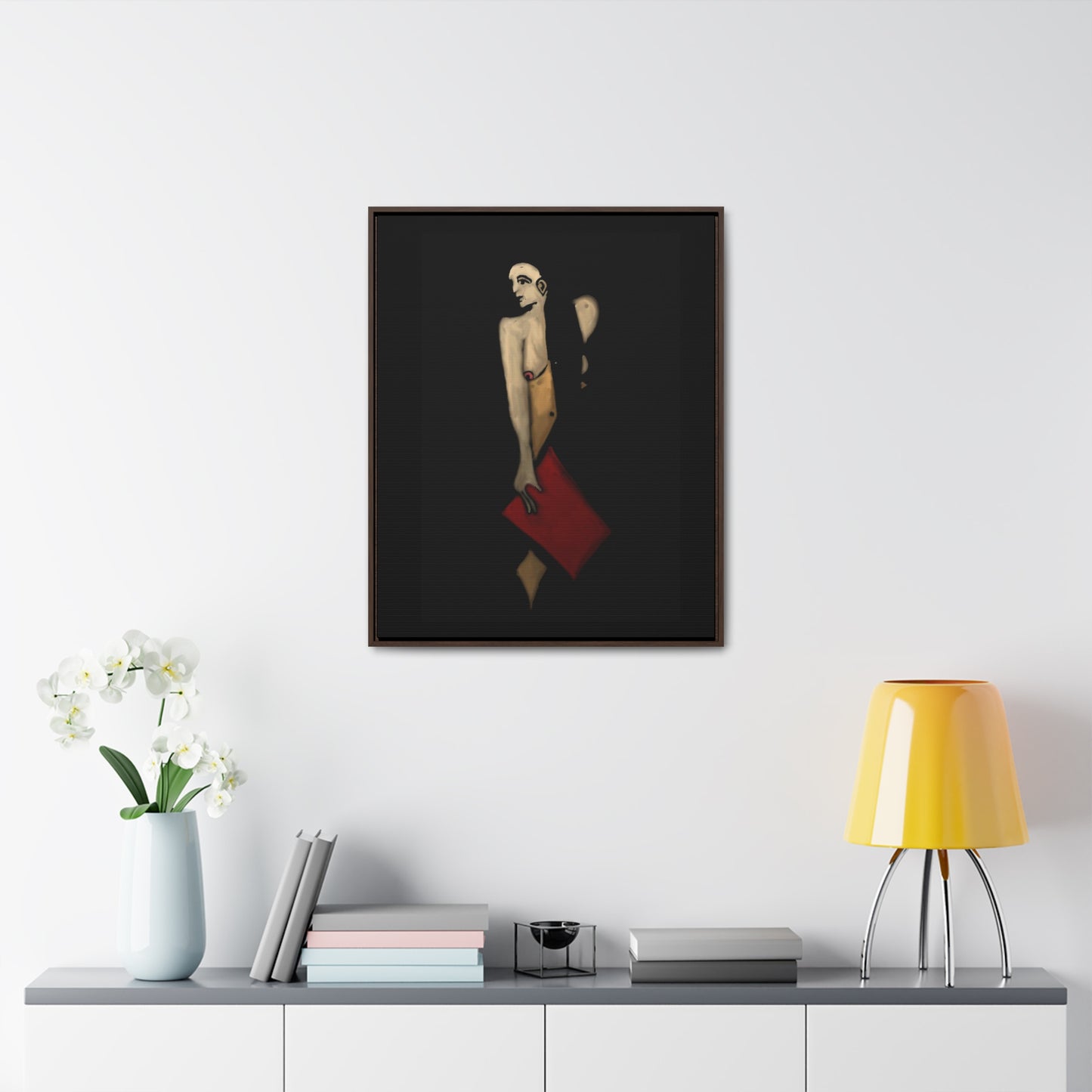 The Shadow Woman, Original Eduard Pavel, Gallery Canvas Wraps, Vertical Frame