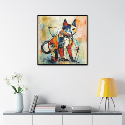 Cat 77, Gallery Canvas Wraps, Square Frame