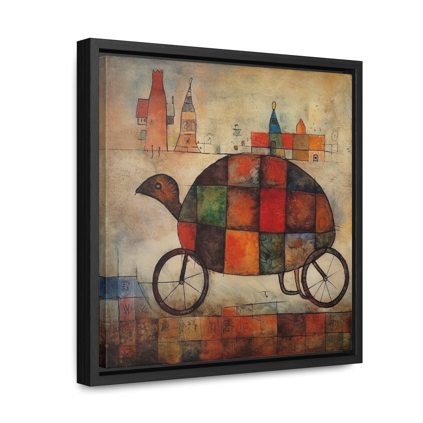 Turtle 6, Gallery Canvas Wraps, Square Frame