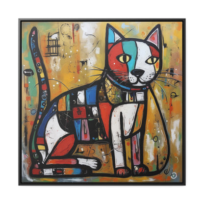 Cat 104, Gallery Canvas Wraps, Square Frame