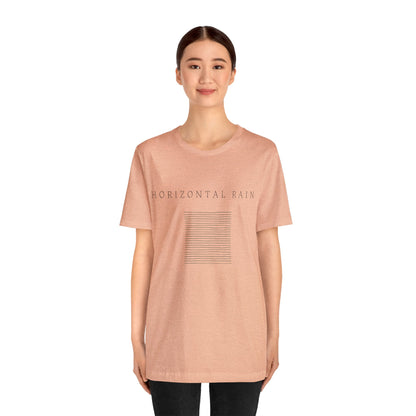 Horizontal Rain, Unisex Jersey Short Sleeve Tee