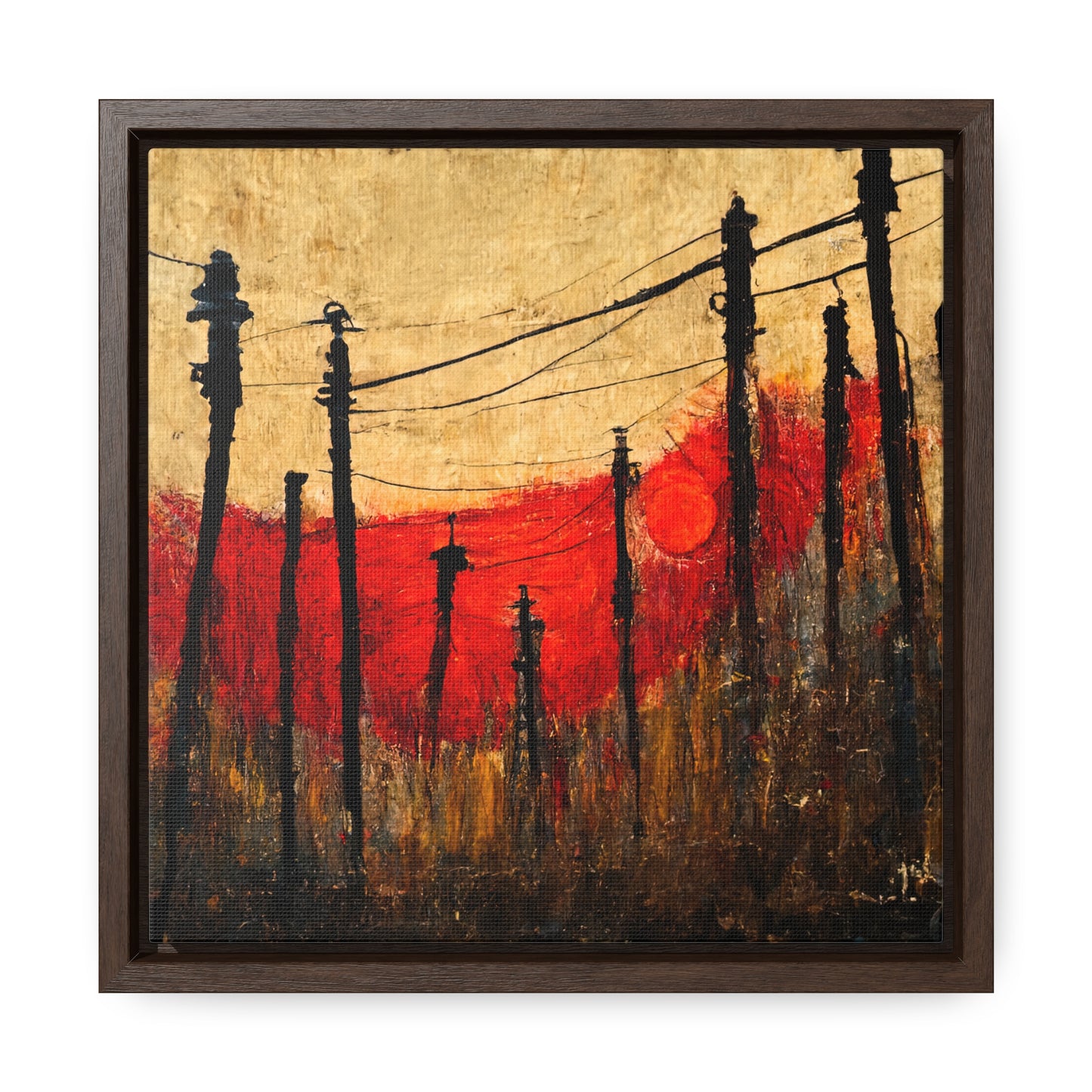 Land of the Sun 23, Valentinii, Gallery Canvas Wraps, Square Frame