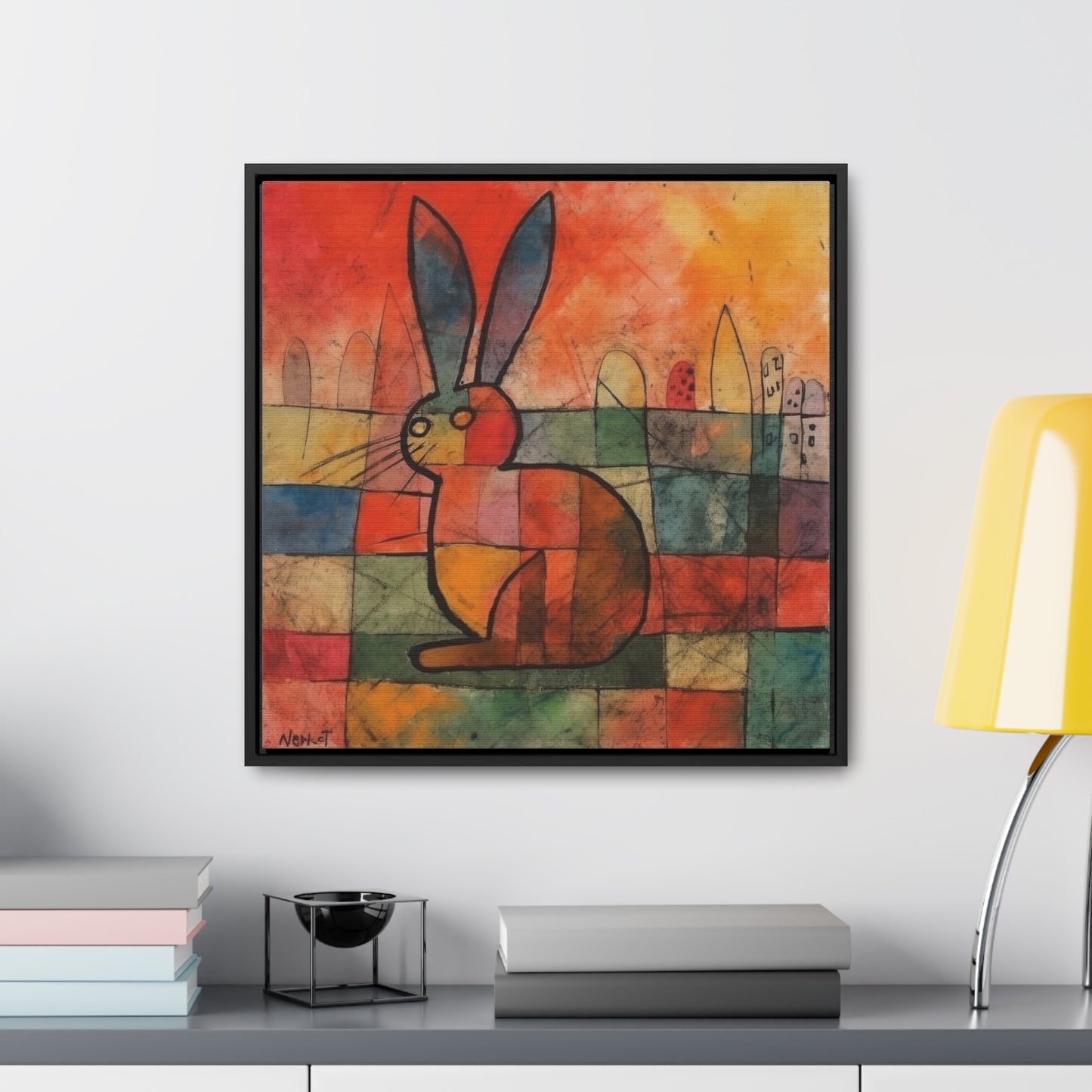 Rabbit 39, Gallery Canvas Wraps, Square Frame