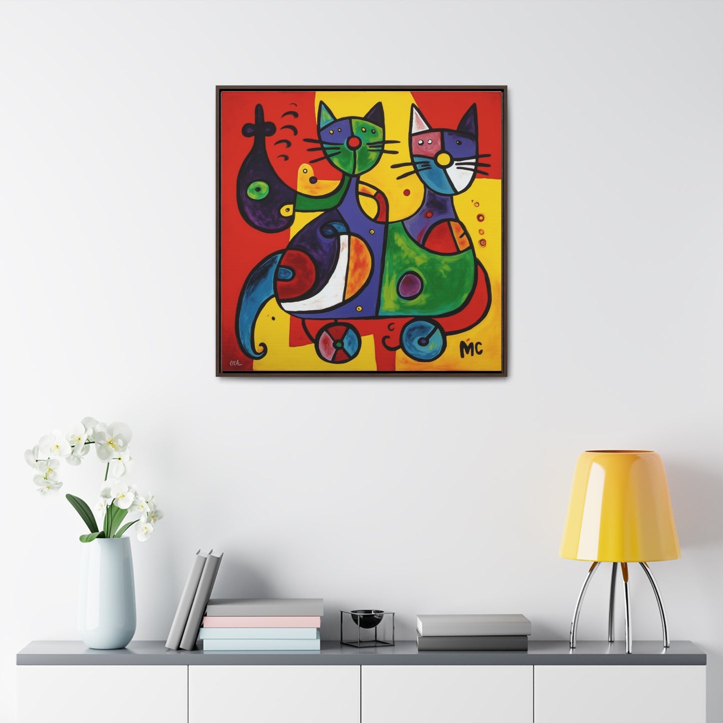 Cat 151, Gallery Canvas Wraps, Square Frame