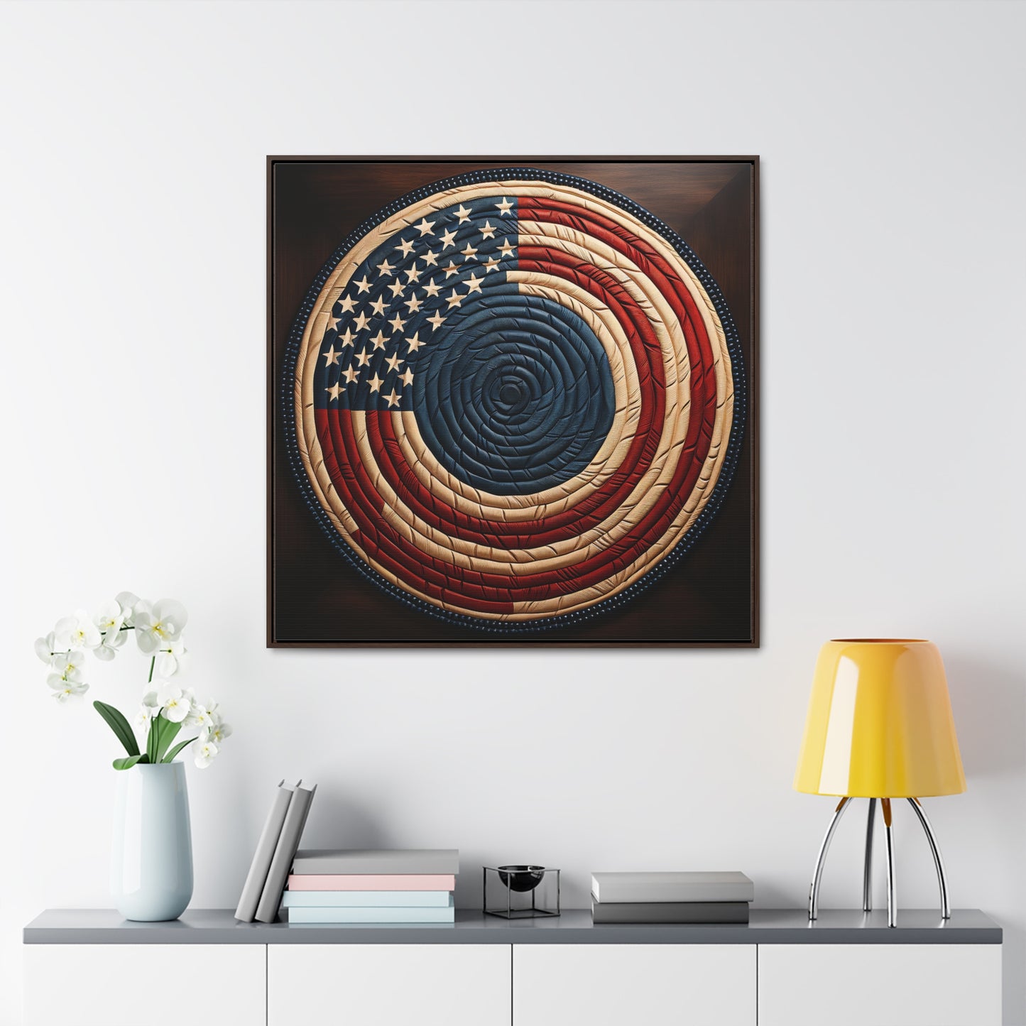 Flag 15, Gallery Canvas Wraps, Square Frame