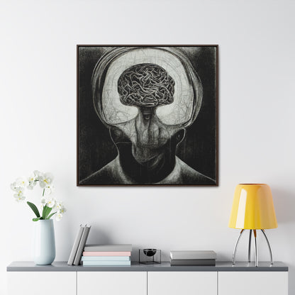 Brain 47, Valentinii, Gallery Canvas Wraps, Square Frame