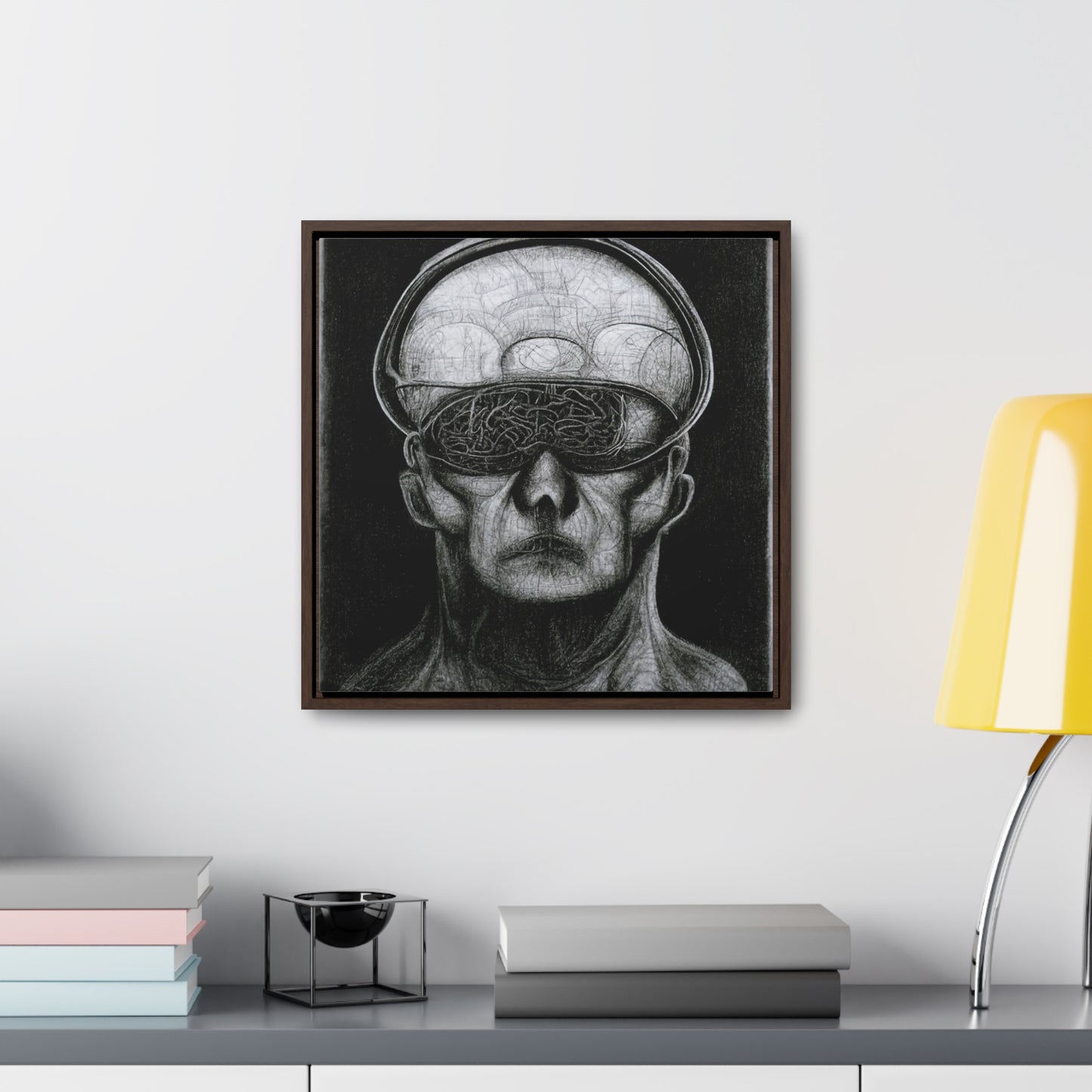 Brain 30, Valentinii, Gallery Canvas Wraps, Square Frame
