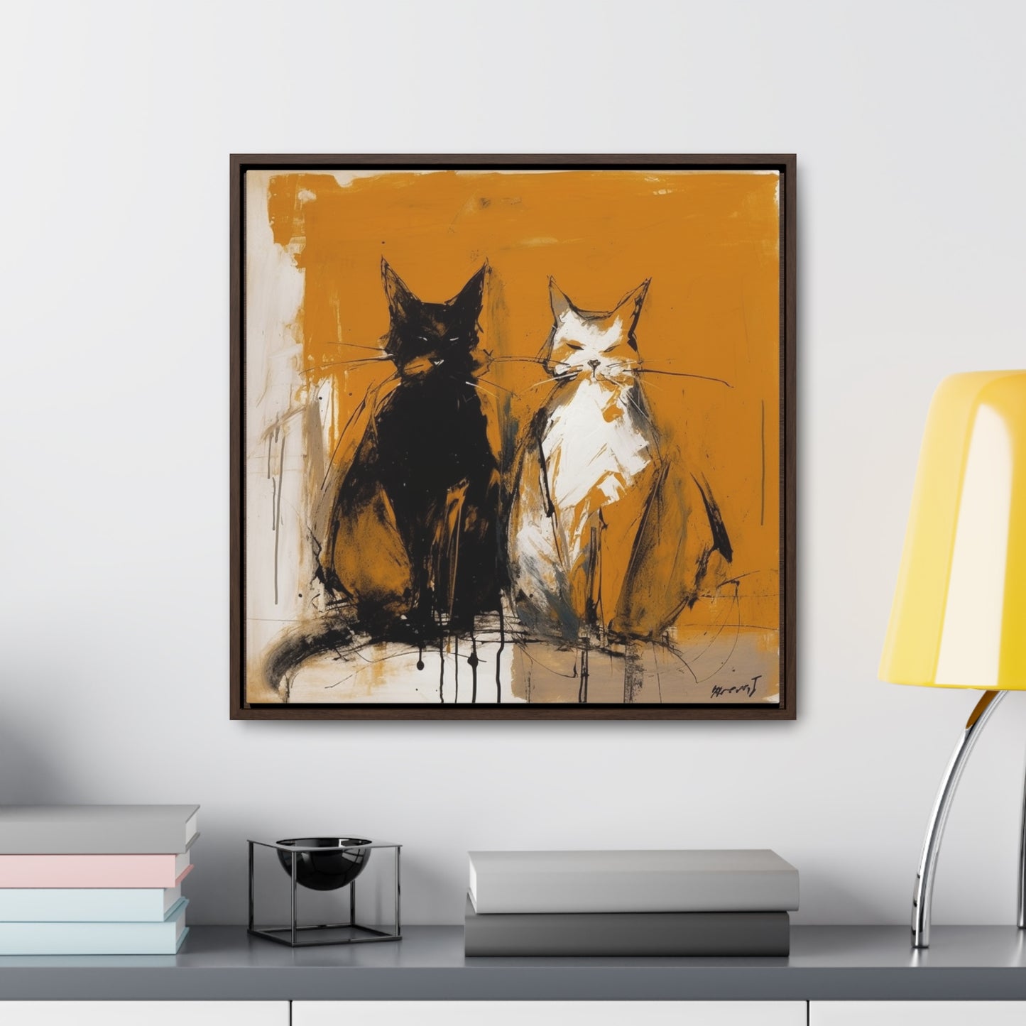 Cat 11, Gallery Canvas Wraps, Square Frame