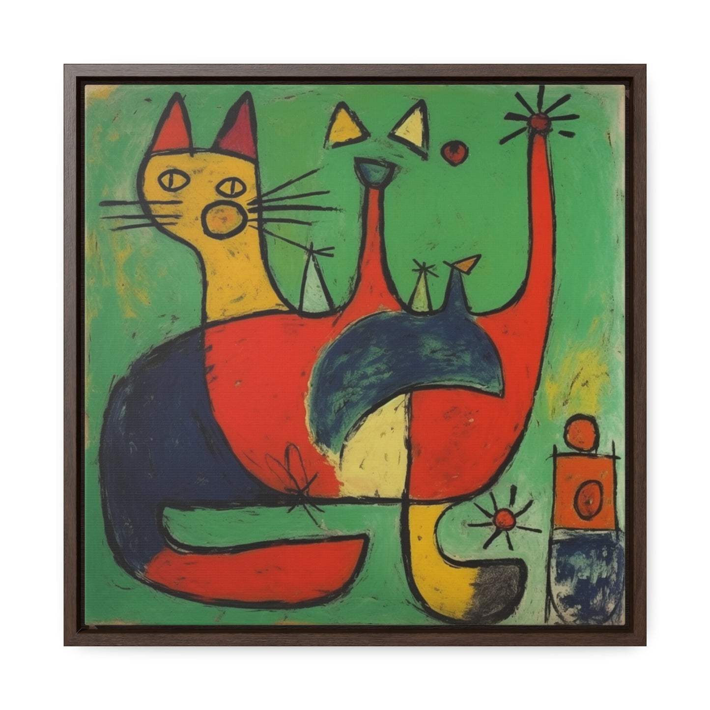 Cat 133, Gallery Canvas Wraps, Square Frame