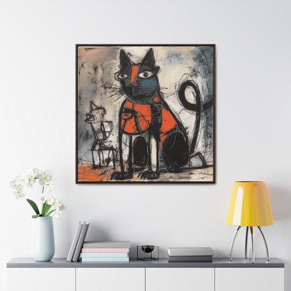 Cat 32, Gallery Canvas Wraps, Square Frame