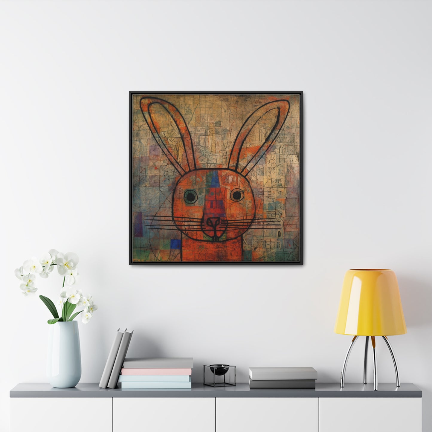 Rabbit 6, Gallery Canvas Wraps, Square Frame