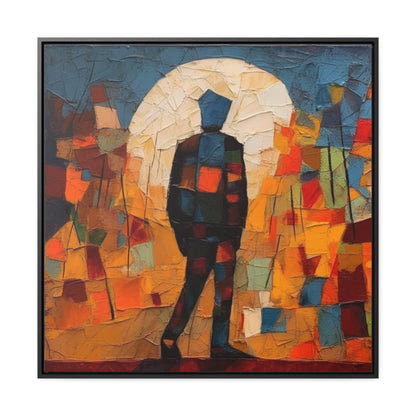 Sad Man 16, Gallery Canvas Wraps, Square Frame