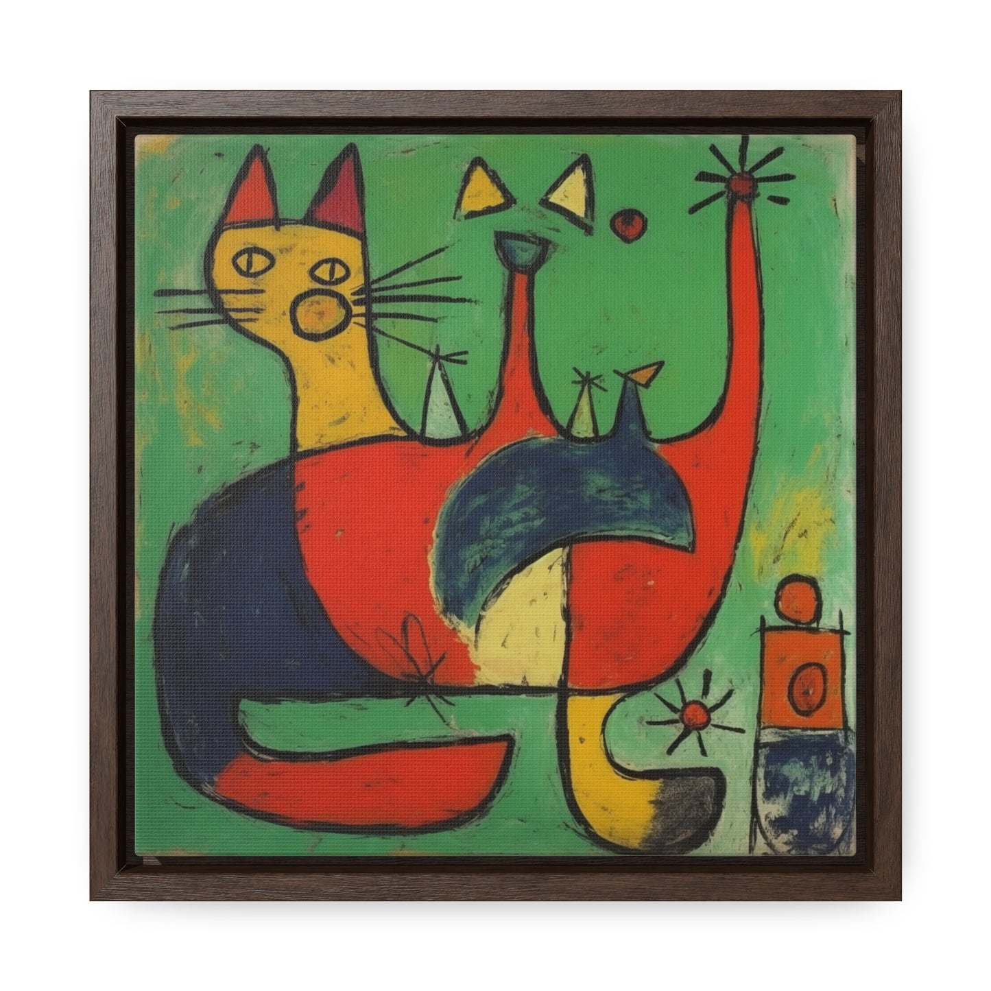 Cat 133, Gallery Canvas Wraps, Square Frame