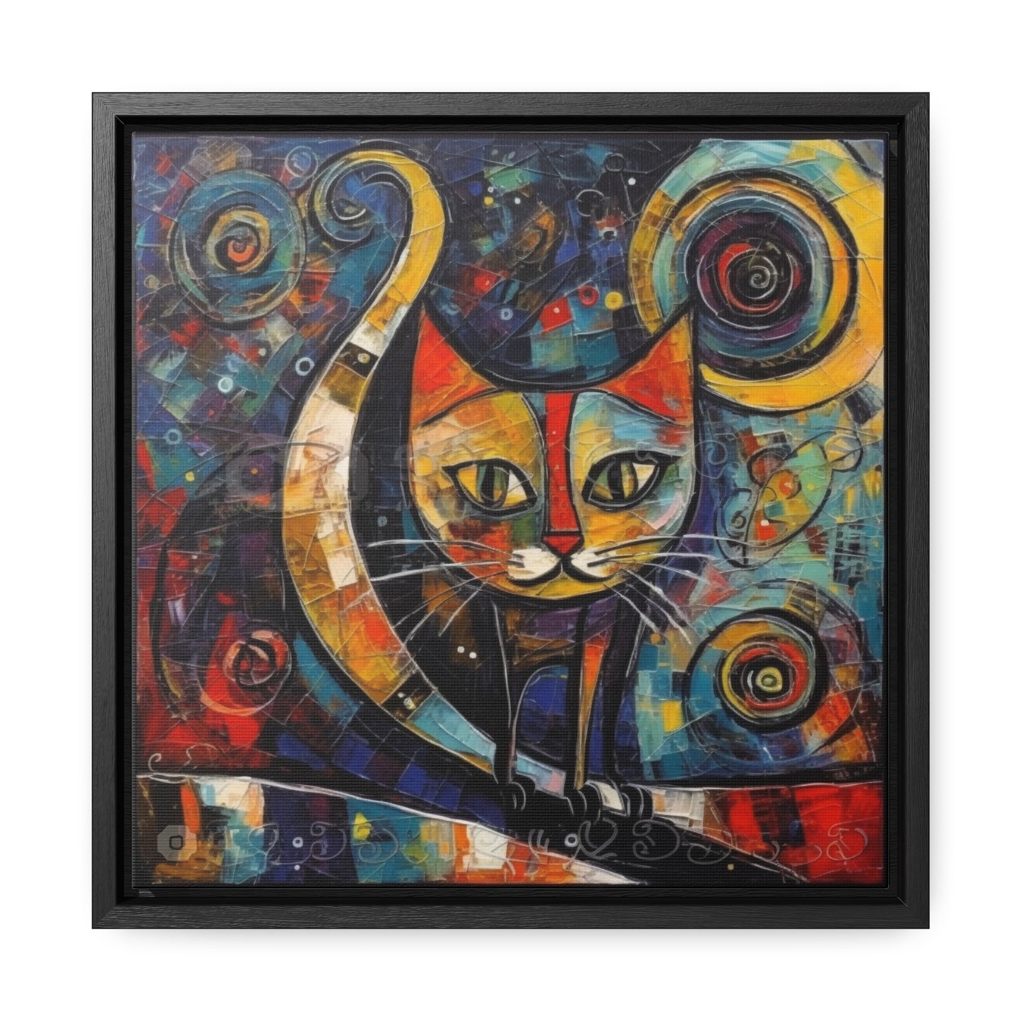 Cat 118, Gallery Canvas Wraps, Square Frame