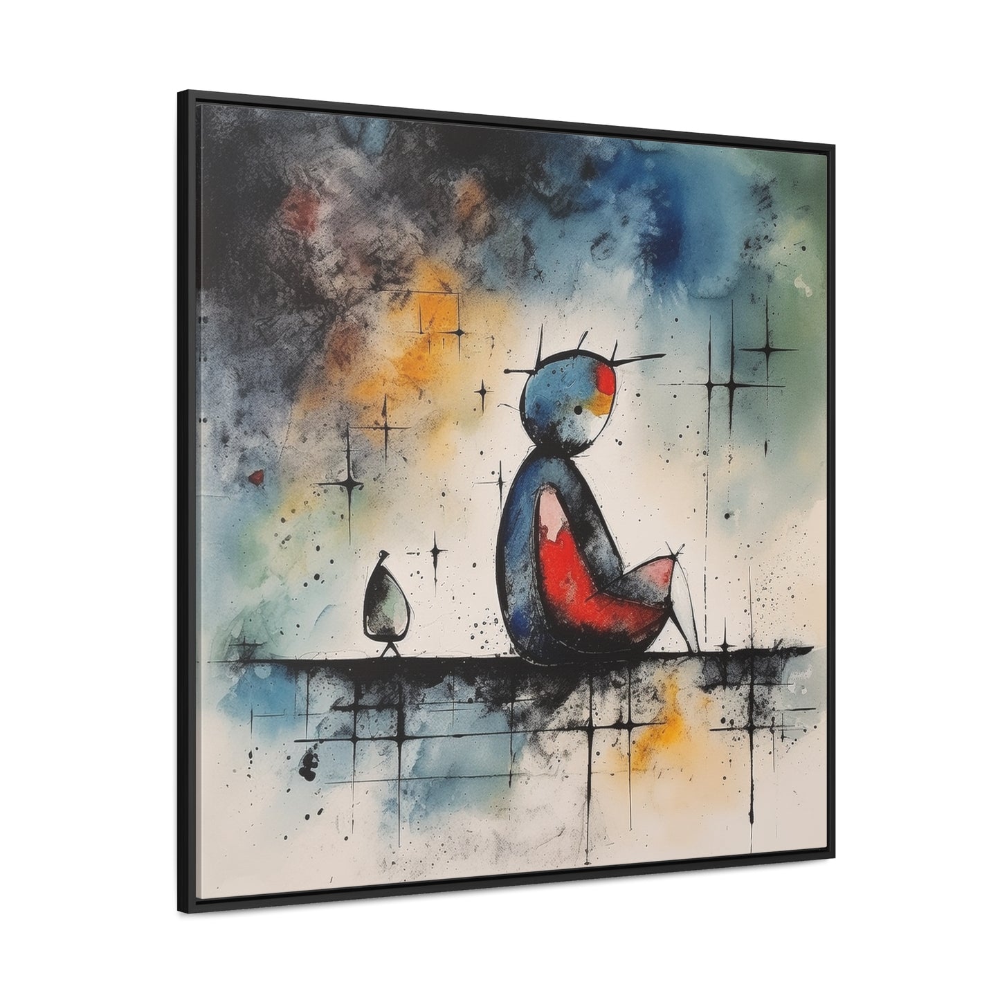 Sad Man 6, Valentinii, Gallery Canvas Wraps, Square Frame