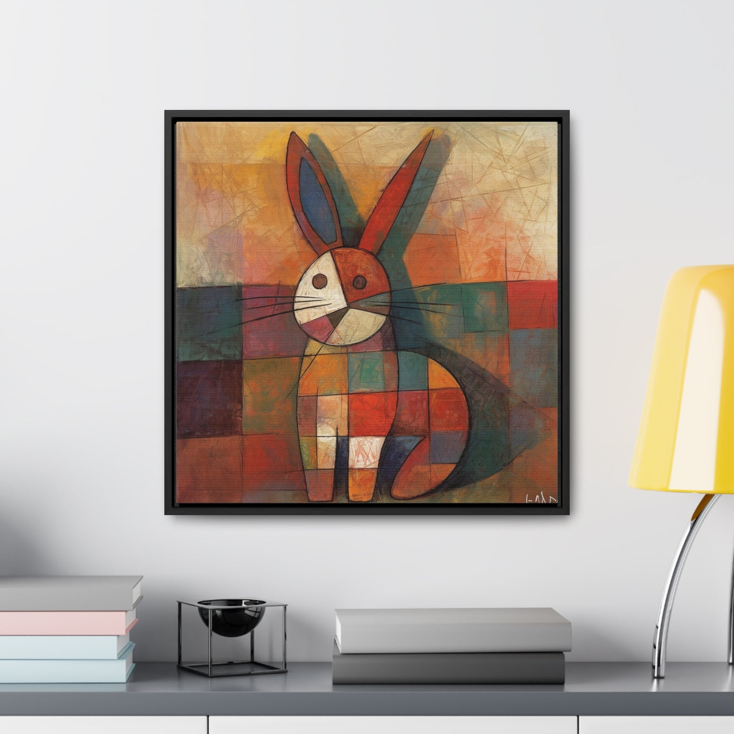 Rabbit 25, Gallery Canvas Wraps, Square Frame