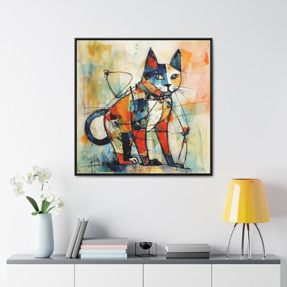 Cat 77, Gallery Canvas Wraps, Square Frame