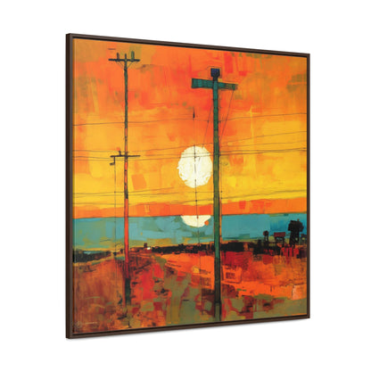 Land of the Sun 60, Valentinii, Gallery Canvas Wraps, Square Frame