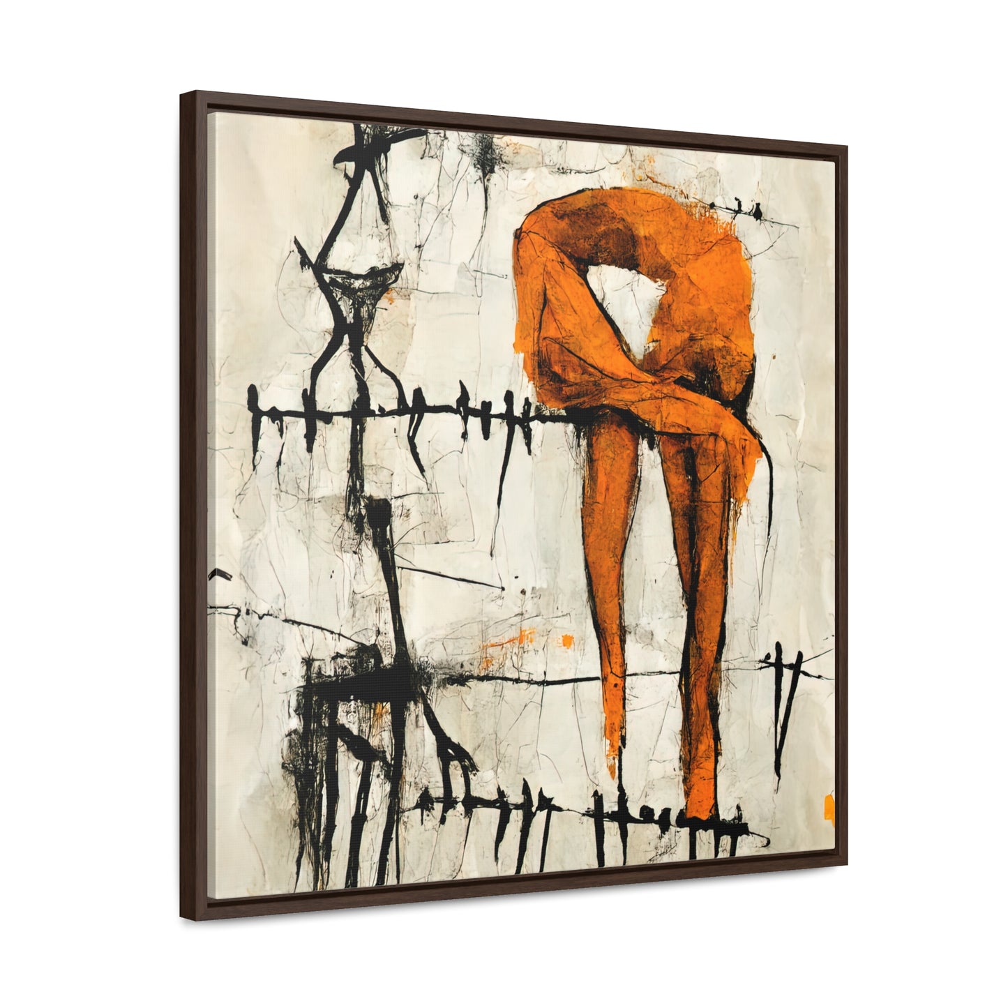 Feet and Drama, Valentinii, Gallery Canvas Wraps, Square Frame