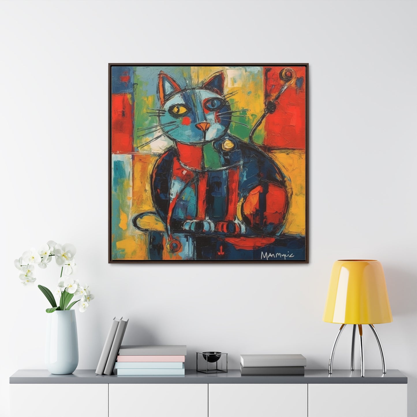 Cat 65, Gallery Canvas Wraps, Square Frame