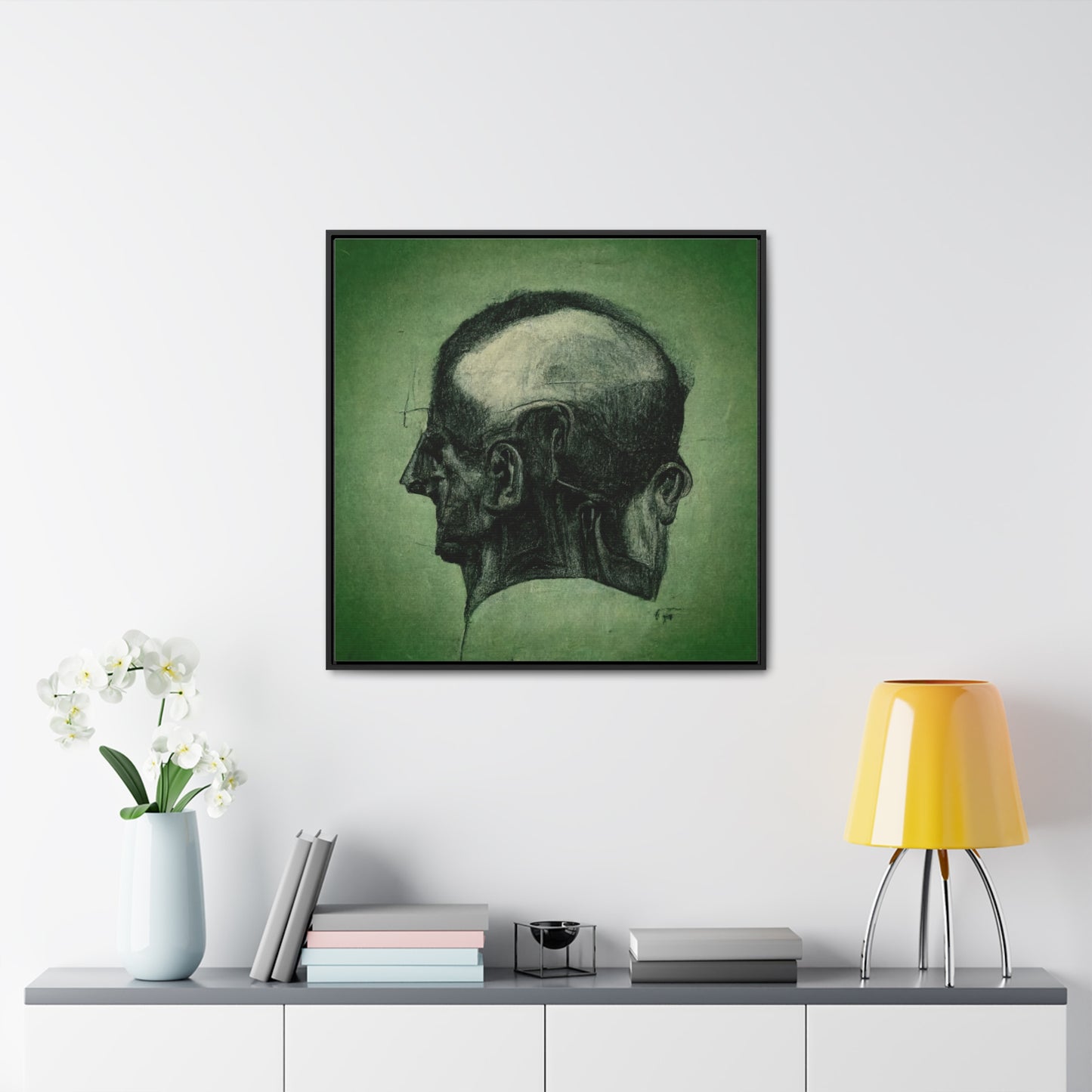 Heads 16, Valentinii, Gallery Canvas Wraps, Square Frame