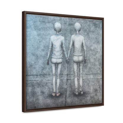 The Courage of Vulnerability 13, Valentinii, Gallery Canvas Wraps, Square Frame