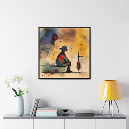 Sad Man 17, Valentinii, Gallery Canvas Wraps, Square Frame