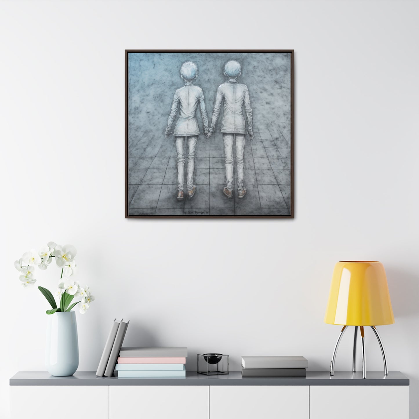 The Courage of Vulnerability 2, Valentinii, Gallery Canvas Wraps, Square Frame