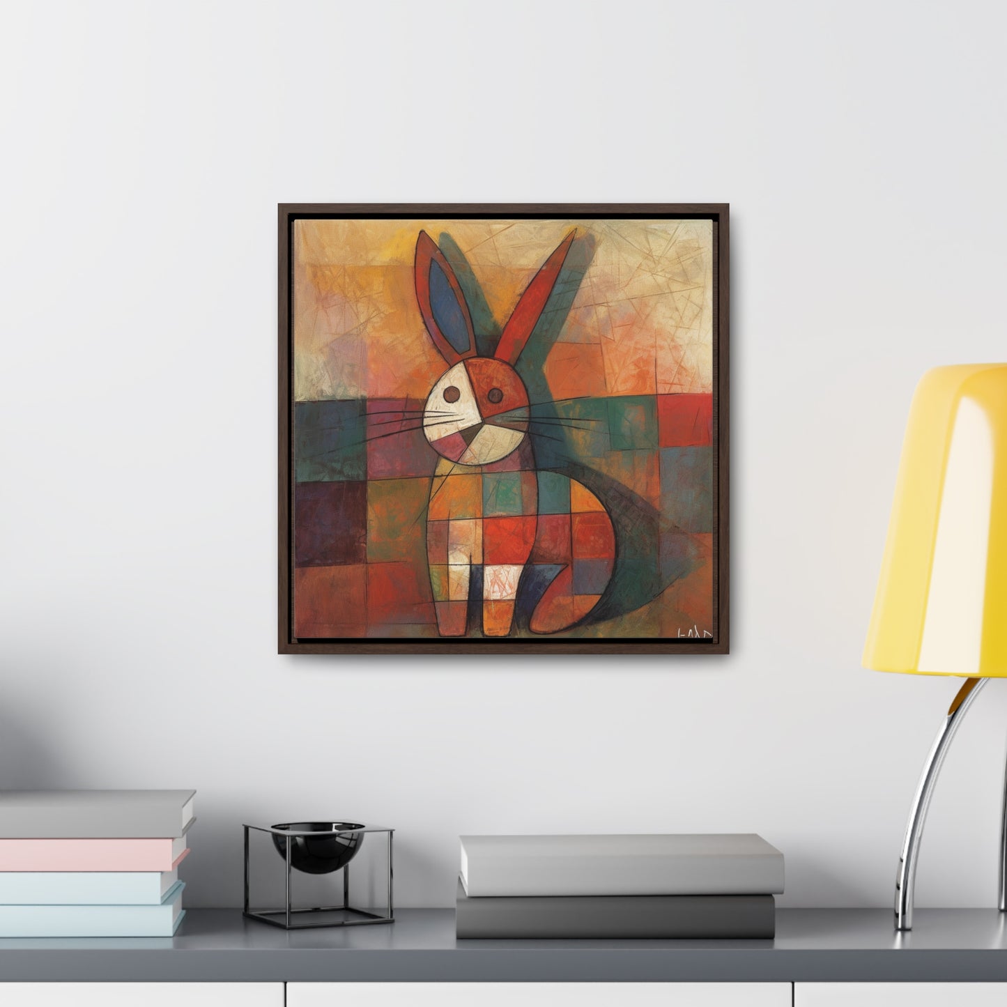 Rabbit 25, Gallery Canvas Wraps, Square Frame