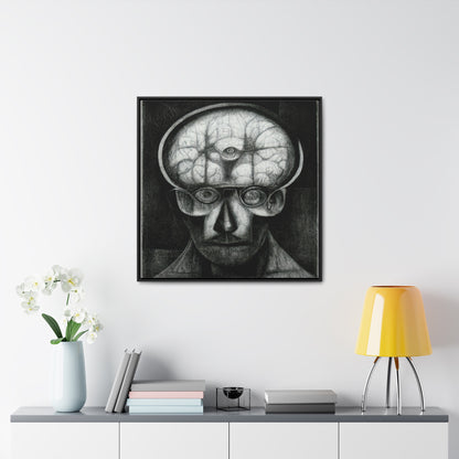 Brain 52, Valentinii, Gallery Canvas Wraps, Square Frame