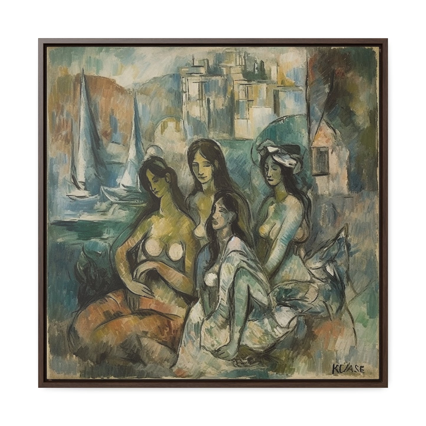 Women 15, Valentinii, Gallery Canvas Wraps, Square Frame