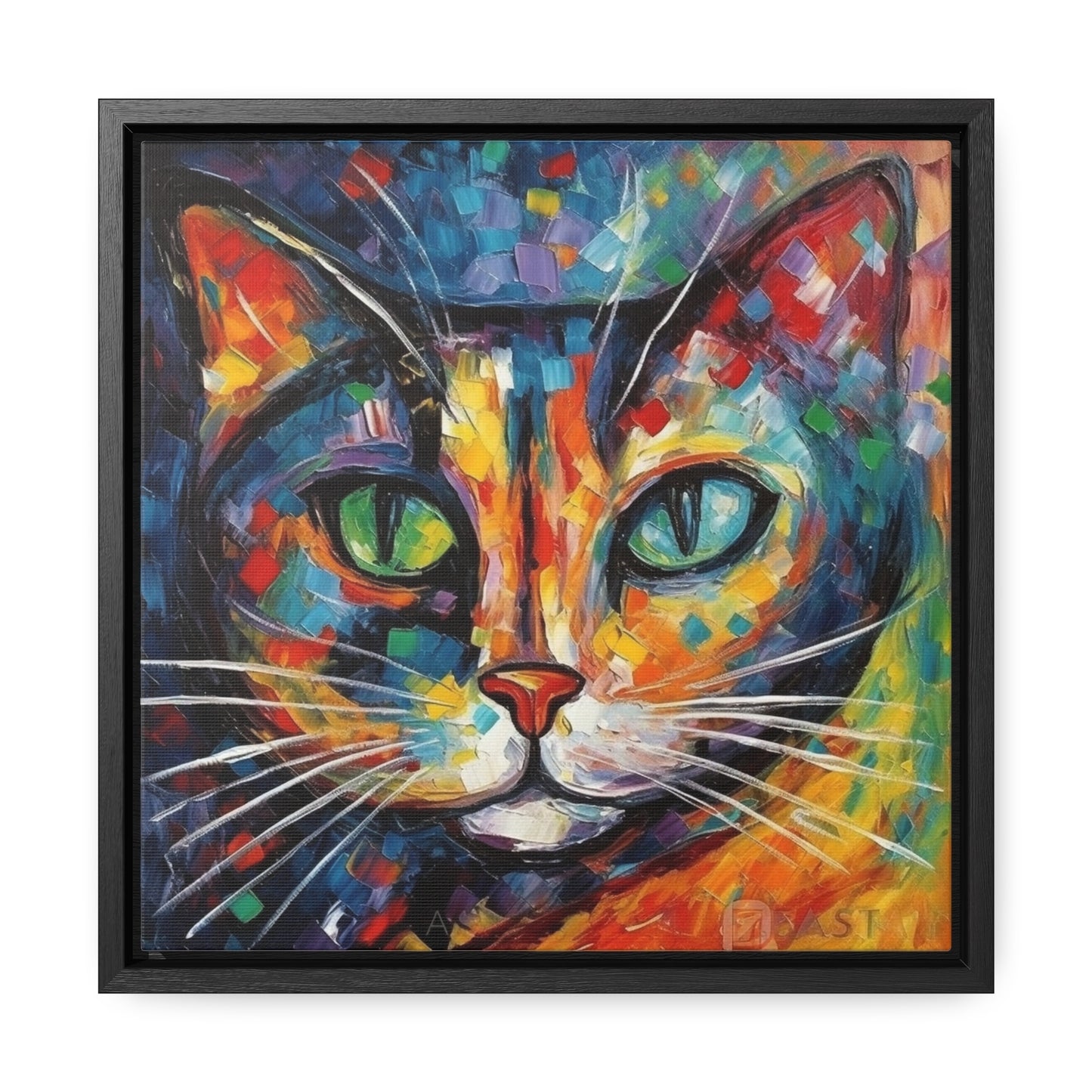 Cat 132, Gallery Canvas Wraps, Square Frame