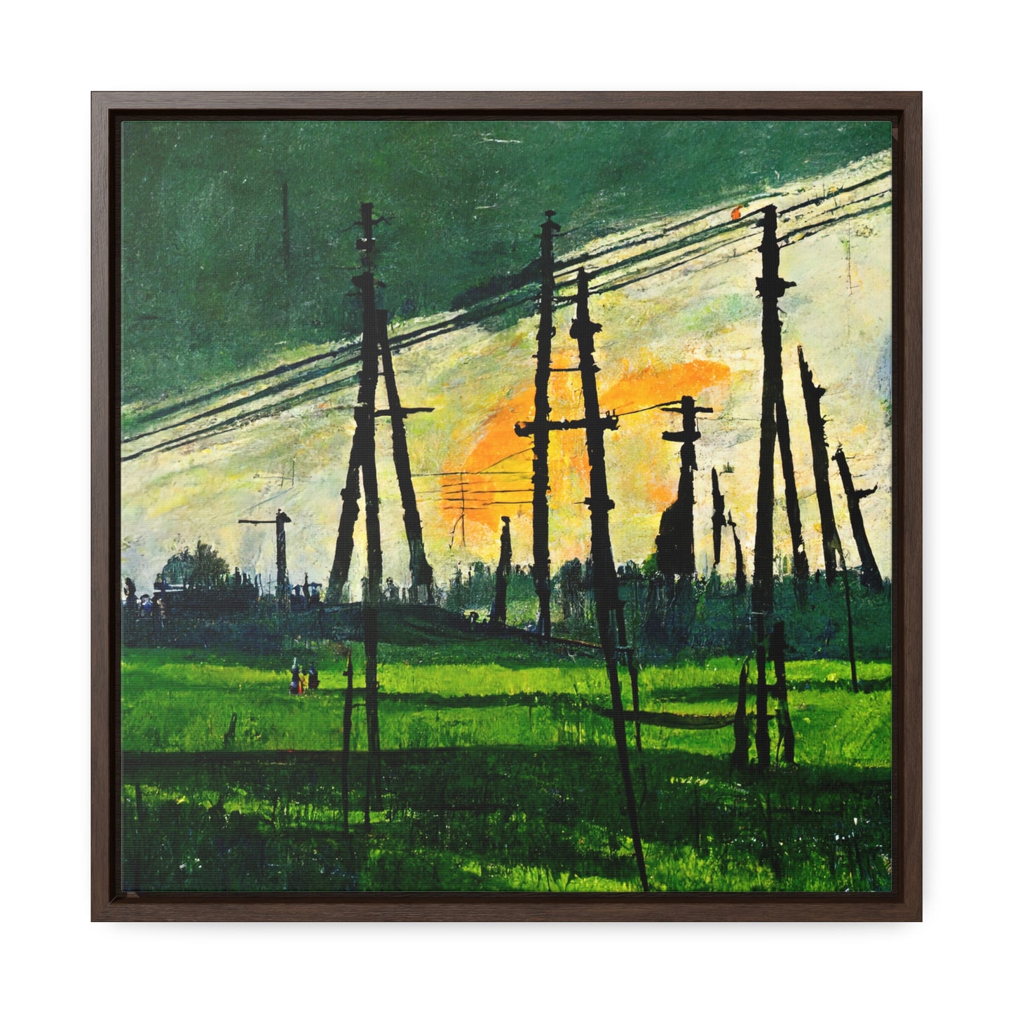 Land of the Sun 36, Valentinii, Gallery Canvas Wraps, Square Frame